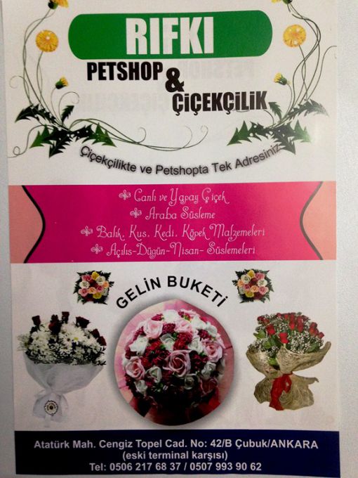   rıfkı çiçekçilik çubuk pet shop